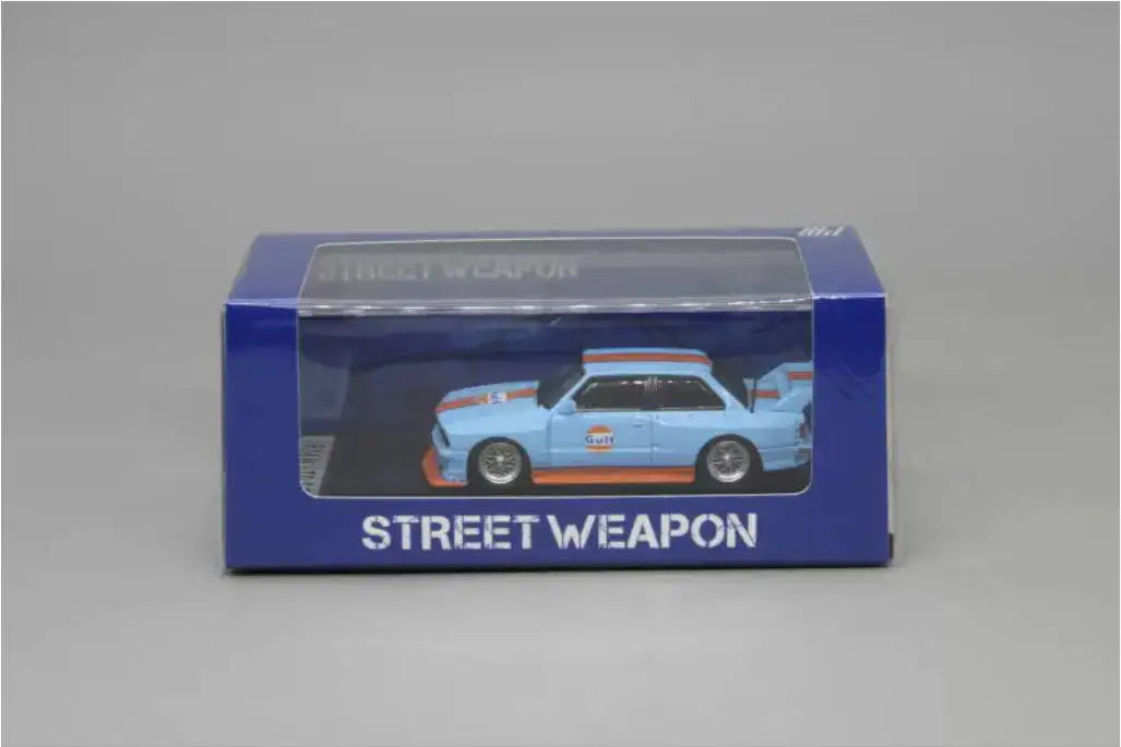Ready To Ship Street Warrior1:64 BMW E46 M3 & E30 M3 Gulf Livery Diecast Model Car Collection (2 Variants) In Stock