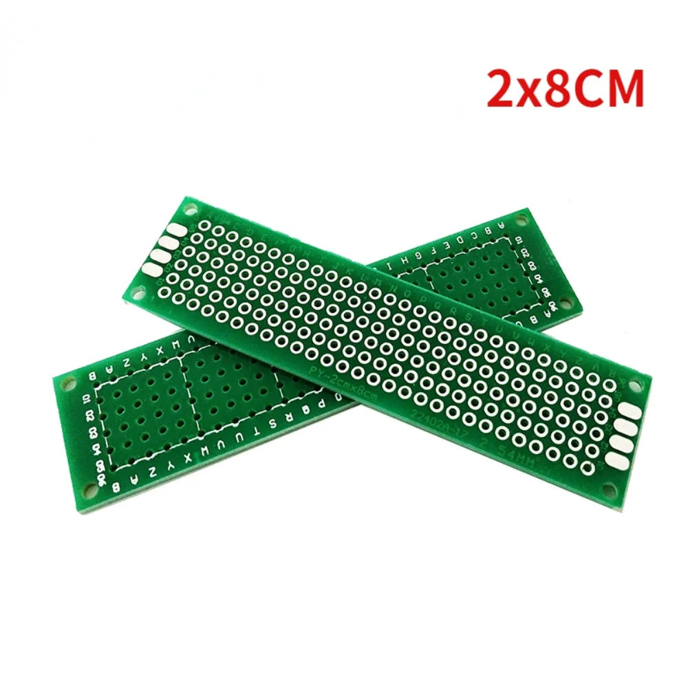 5PCS PCB Board Kit Single Sided PCB 2x8 3x7 4x6 5x7 6x8 10x10 10x15 10x22 12x18 15x20cm Breadboard Plate DIY Soldering Project