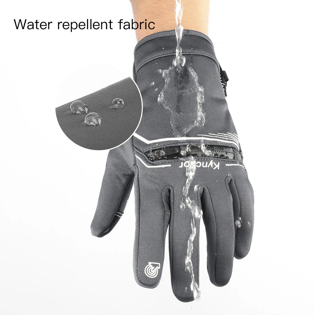 Winter Cycling Gloves Men Women Waterproof Windproof Touch Screen Bike Warm Gloves Cold Weather Running Sports Hiking Ski Mitten