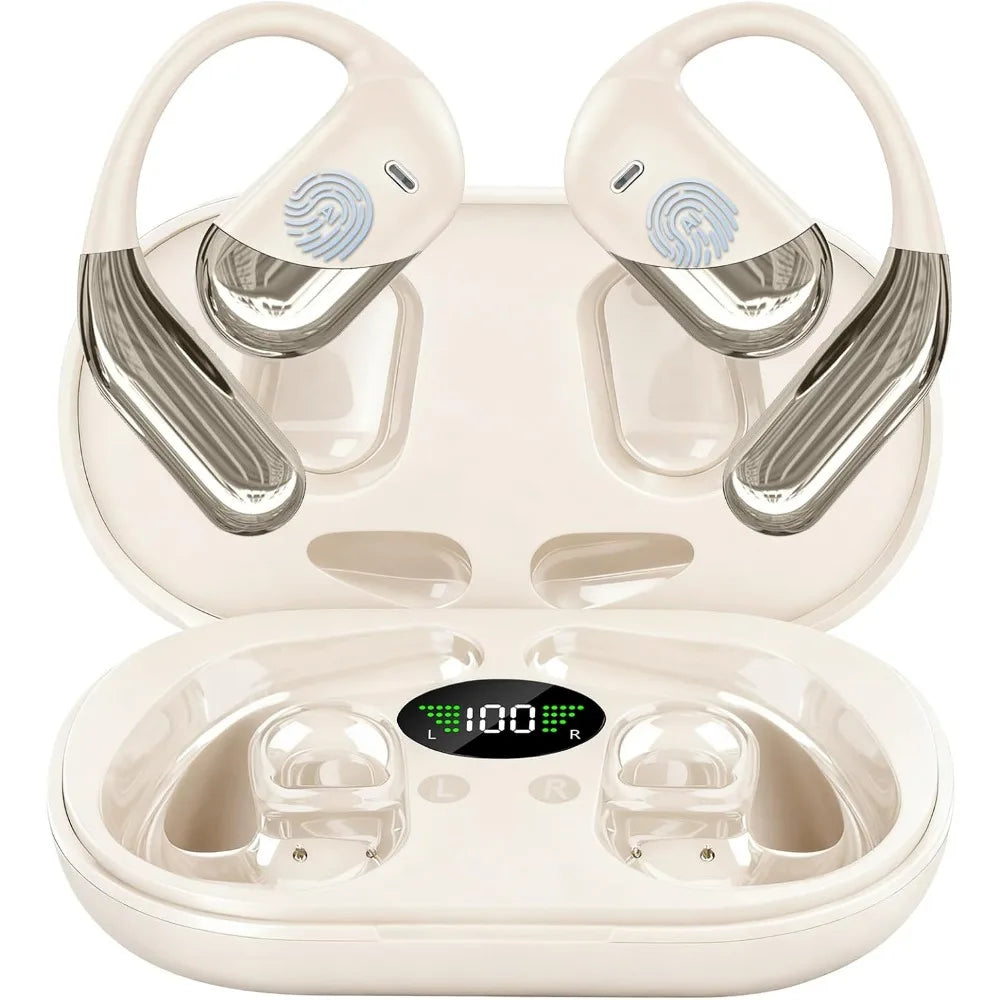144 Language Real-time Translation Wireless Bluetooth Earbuds, Open Ear Design, with Charging Case, Suitable for Travel