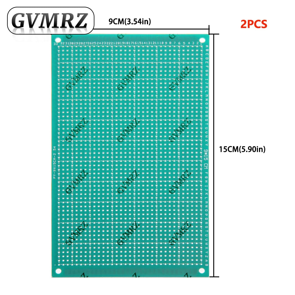 Single Sided Green PCB Prototype Board Universal Through Hole Perfboard for DIY Electronic Projects