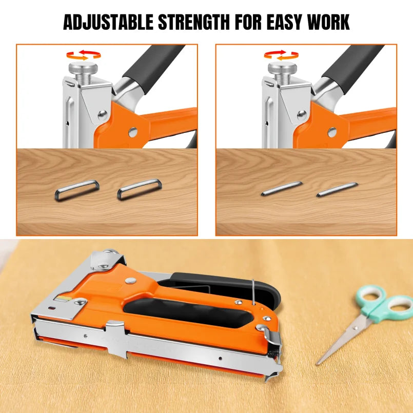 3 in 1 Nail Stapler Gun With 3000 Staples & Staple Remover Tool Kit Stapler for Wood Fabric Stapler Home Repair DIY Tool Kit