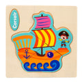 Wooden Toy 3D Jigsaw Puzzle Small Size Cartoon Animal Puzzle Board Kids Early Learning Educational Toys for Children Gifts