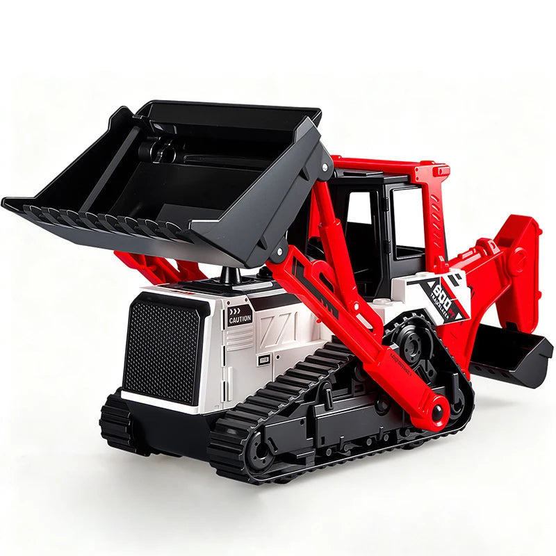 Engineering Vehicle Model Double Head Excavator Bulldozer Children Educational Diecast Construction Vehicle Toy Kids Boy Gift
