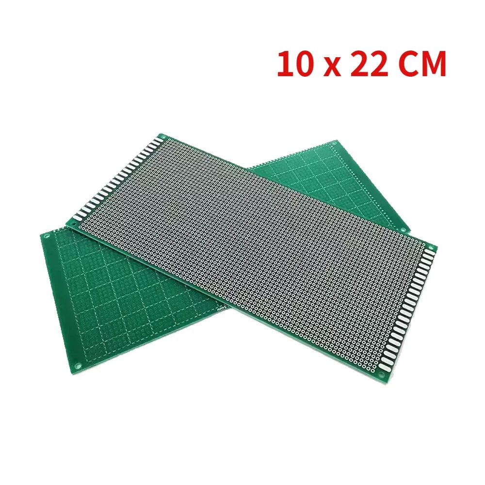 5PCS PCB Board Kit Single Sided PCB 2x8 3x7 4x6 5x7 6x8 10x10 10x15 10x22 12x18 15x20cm Breadboard Plate DIY Soldering Project