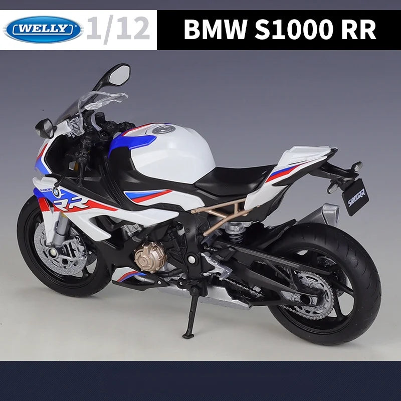 New Product 1/12 BMW S1000RR Heavy Machine Motorcycle Simulation Alloy Car Model Toy Model Scene Matching Display Ornament Gift