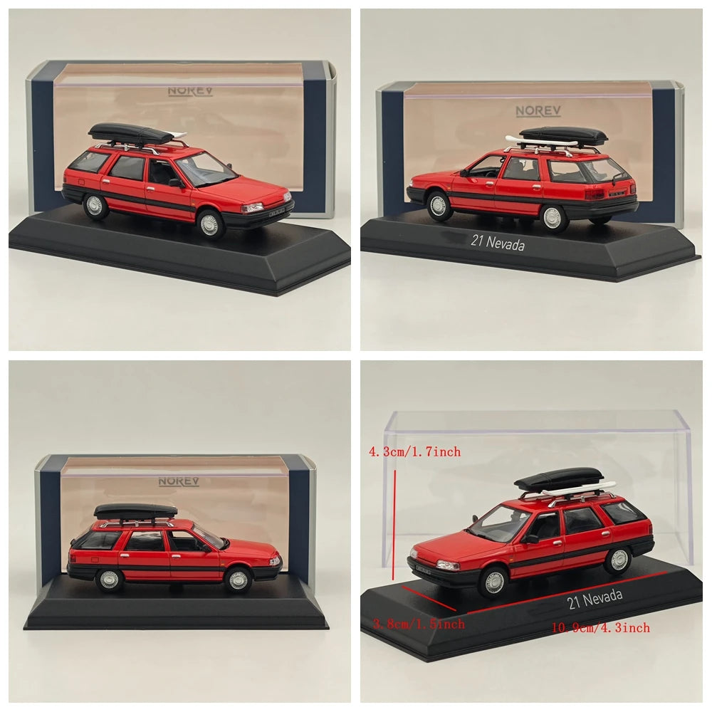 Norev 1/43 21 R21 Nevada Pompiers Firefighters - VTULE/Police Nationale/Station Wagon Douanes/SAMU 10/Gendarmerie Diecast Car