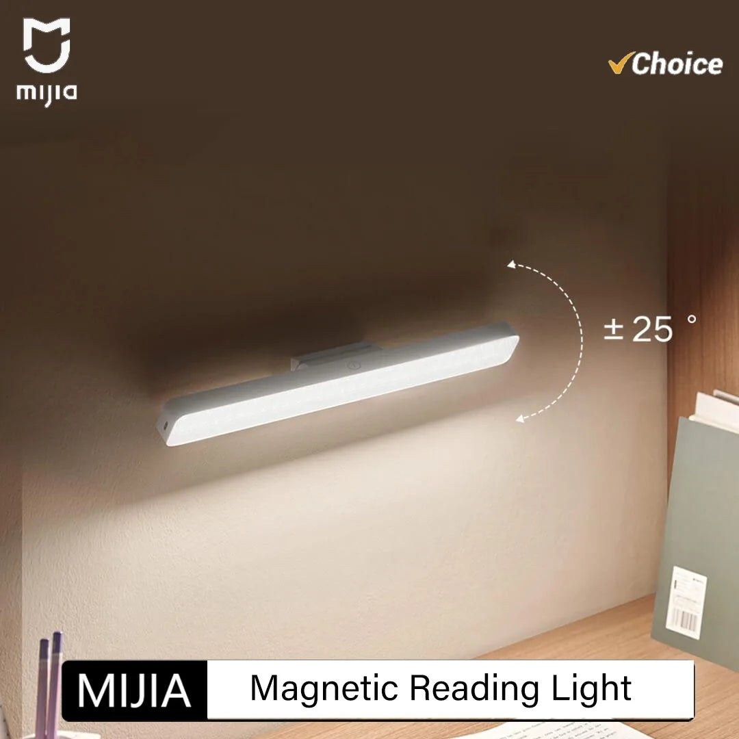 MIJIA Magnetic Reading Lamp 36cm Extended Lamp Head Ra90 2000mah Uniform Light Adjustable Lamp Head Three Gears 150lm