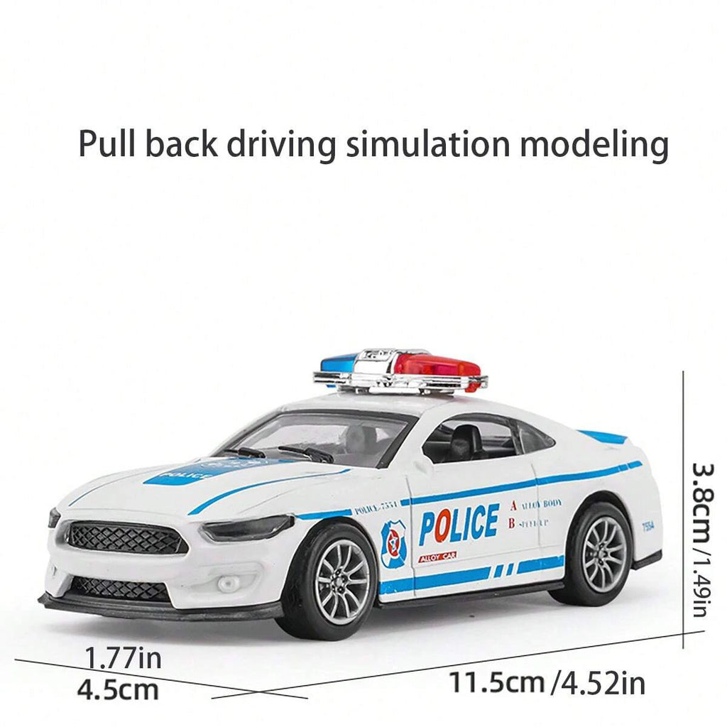 Casting Alloy Model Car Pullback Function Non-Opening Doors Diecast Vehicle Collectible Toy for Kids