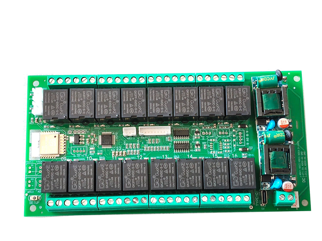 11 switch input 16 Channel Works with Tuya WiFi Zigbee Smart Relay Module board controller interlock Jog Multi-Scenario Control