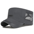 Cool Adjustable Flat Top Cap Breathable Casual Wear Mesh Sun Hat Sun Protection Polyester Quick Drying Cap Summer Outdoor