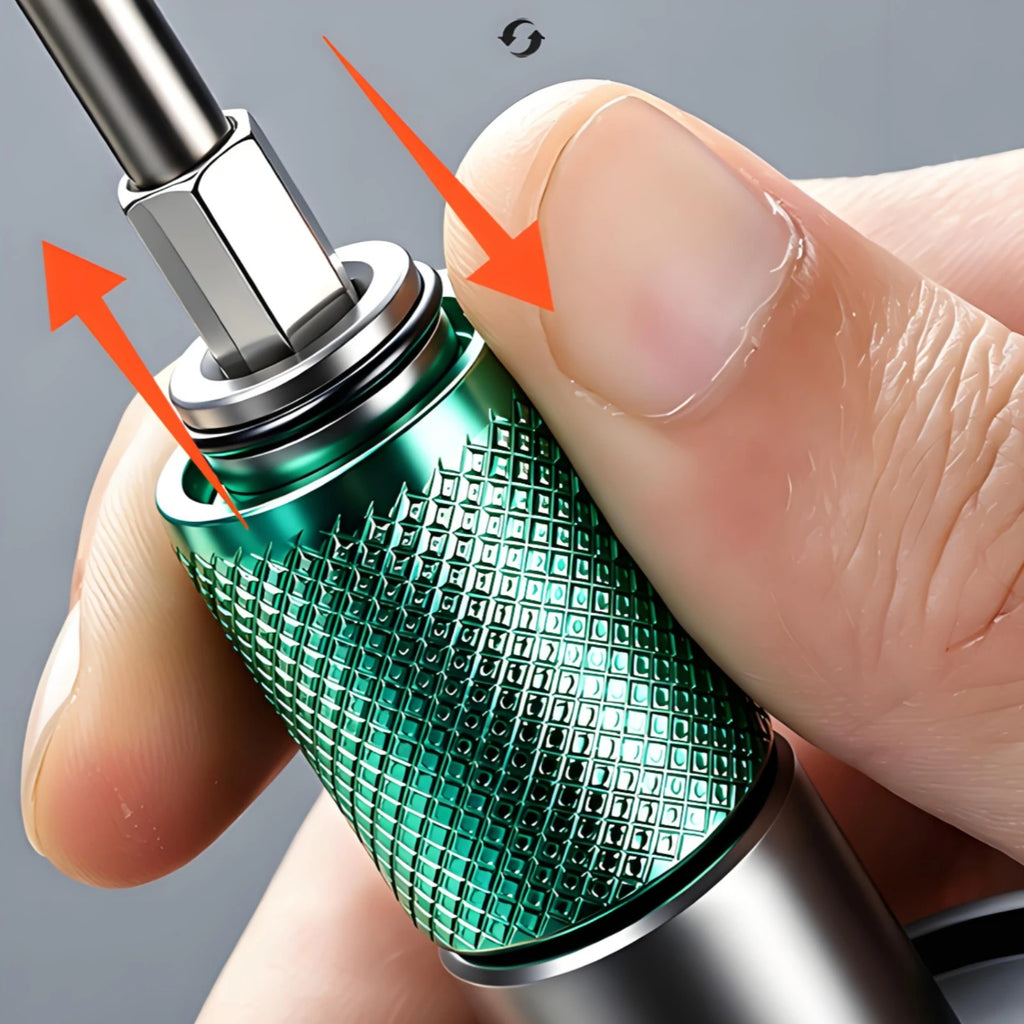 Hex Socket Adapter Quick Lock Self-Locking Drill Adapter Power Tool Accessory Metal