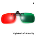 New Red Blue Green 3D Glasses Black Frame For Dimensional Anaglyph Movie TV Glasses For 3D Movies