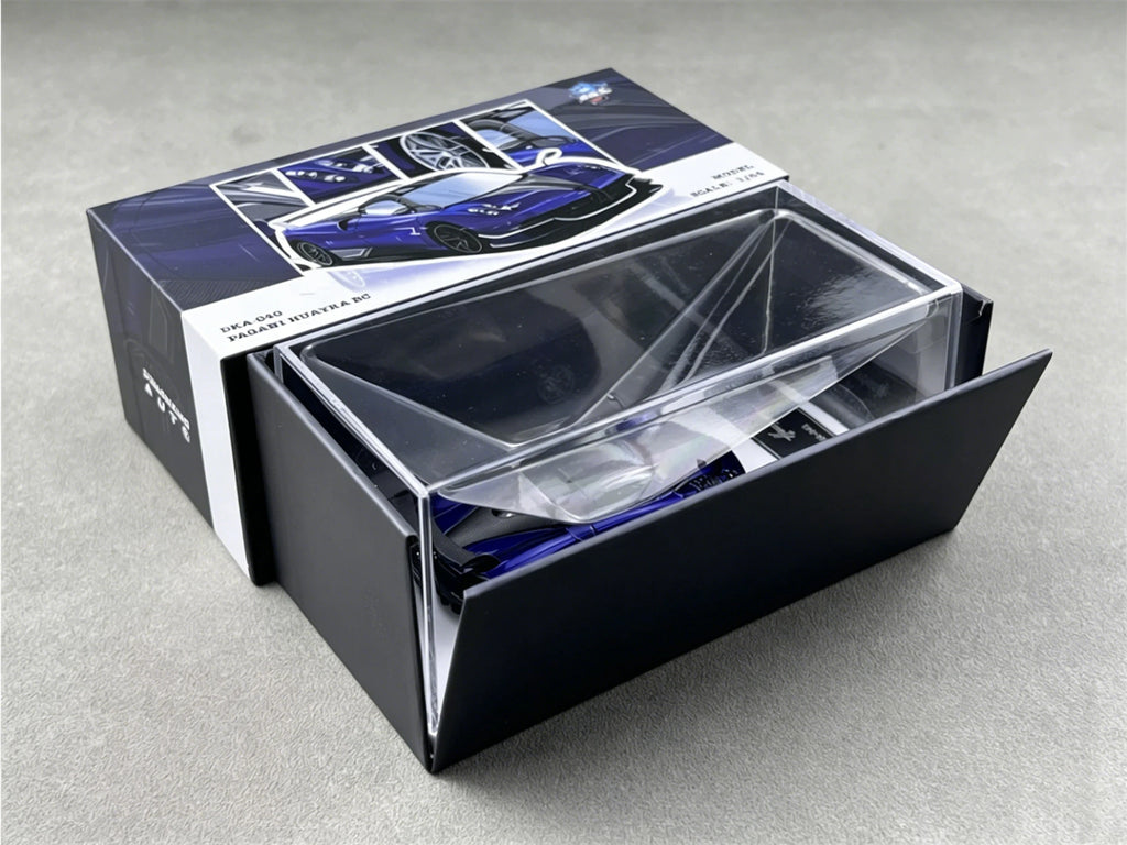 Demon King Auto 1:64 Pagani Huayra BC Blue Carbon Diecast Car Model In Stock Ready To Ship