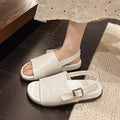 Woomen Sandals Summer New Women's Shoes Suede One-Strap Casual Sandals Flat Comfortable Korean Version Flip-Flops