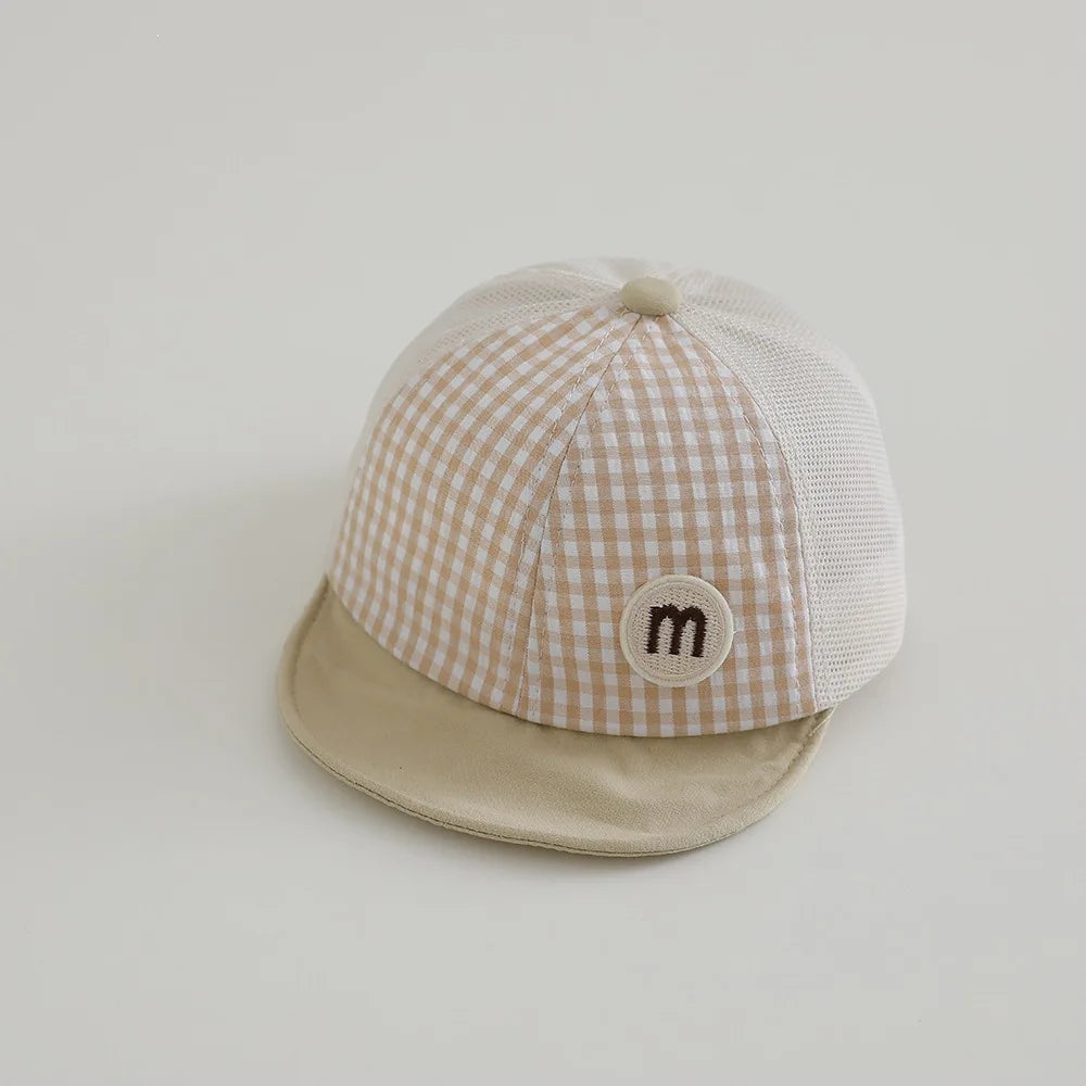 Baby Hat Sun Protection 48-52cm 1-3 Years Boys Toddler Girls Hats Summer Soft Brim Baseball Cap Mesh Breathable Thin Kids Cap