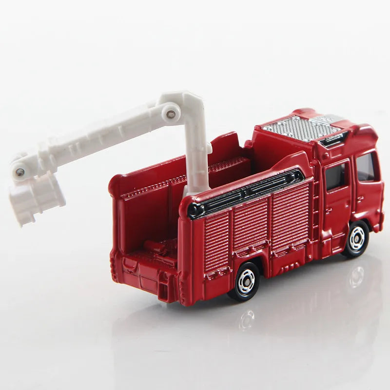 Original TAKARA TOMY Tomica No.119 Morita Multi-Purpose Fire Fighting Vehicle 1/90 Scale Diecast Alloy Model with Working Boom C