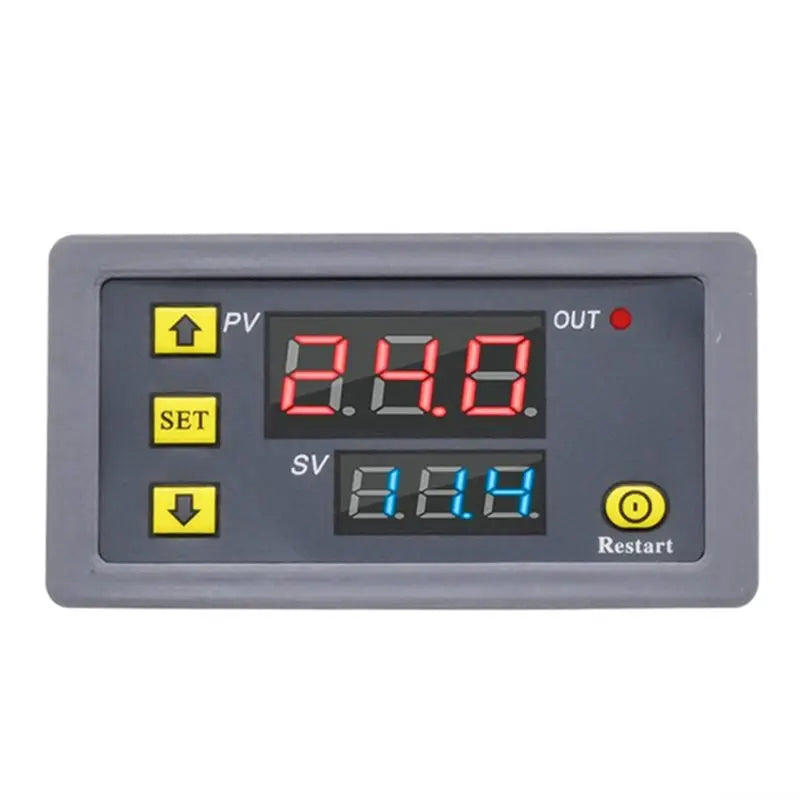 AA08-4X Digital Time Delay Relay LED Display Cycle Timer Control Switch Adjustable Timing Relay Time Delay Switch DC12V