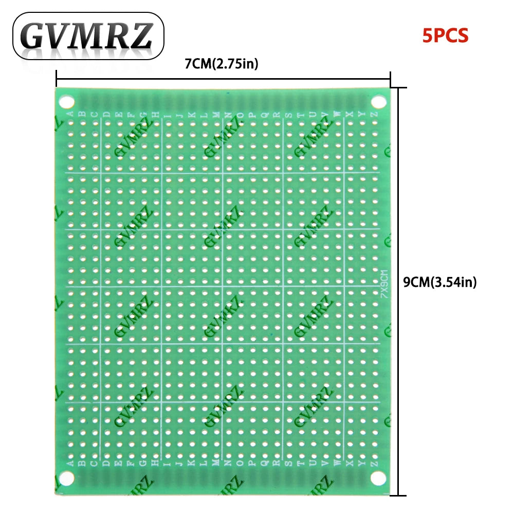 Single Sided Green PCB Prototype Board Universal Through Hole Perfboard for DIY Electronic Projects