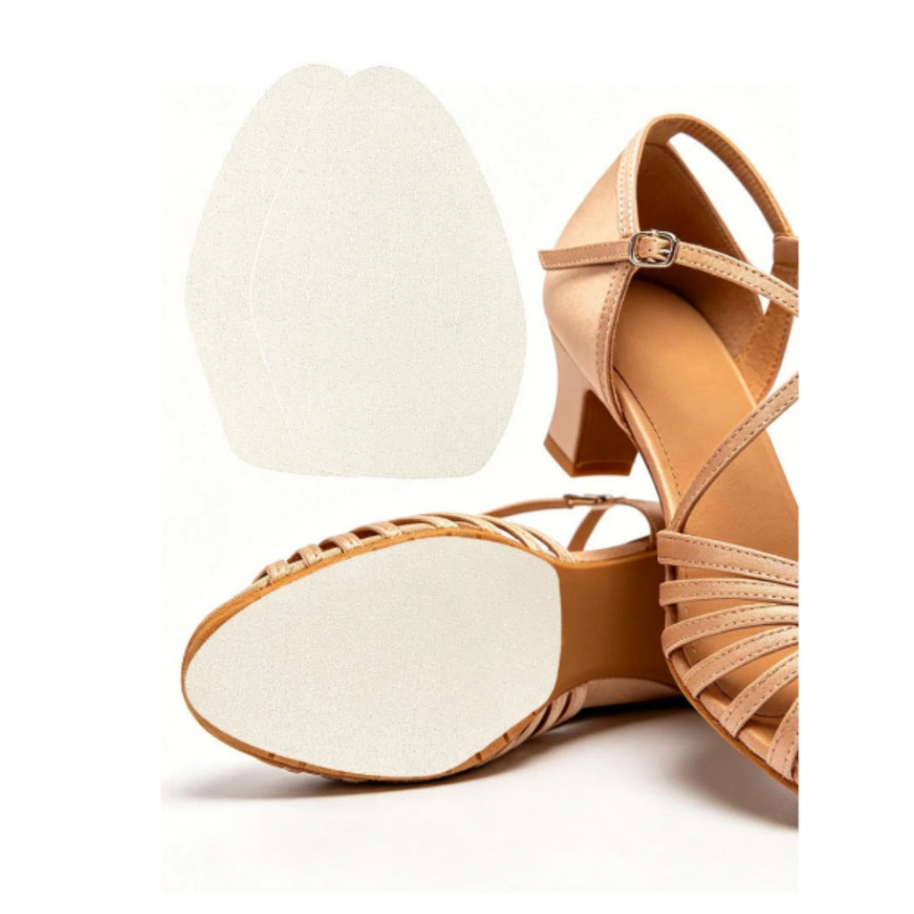 Suede Sole Patches with Self-Adhesive Indoor Dance Shoe Sole Patches Material Low-Lying Wooden Floor for Dancers, Rehearsal