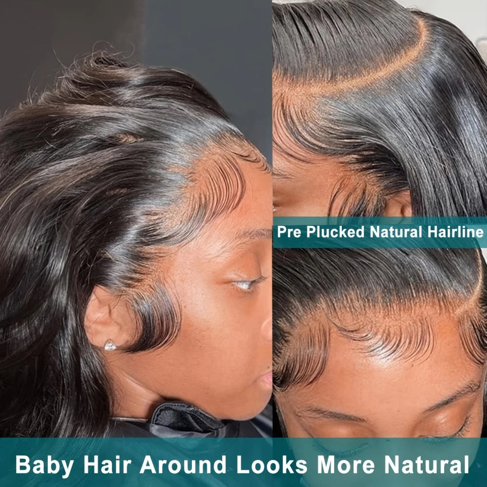 Body Wave 13x6 Lace Front Wigs Natural Human Hair Wig Curly Lace Frontal Wigs Pre Plucked Brazilian Hair For Women 220 Density