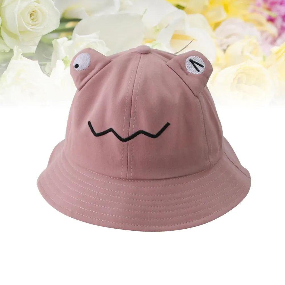 Children Sun Hat Pink Lightweight Uv Protection Fisherman Bucket Hat Outdoor Summer Beach Sun Protection Ideal for Hiking