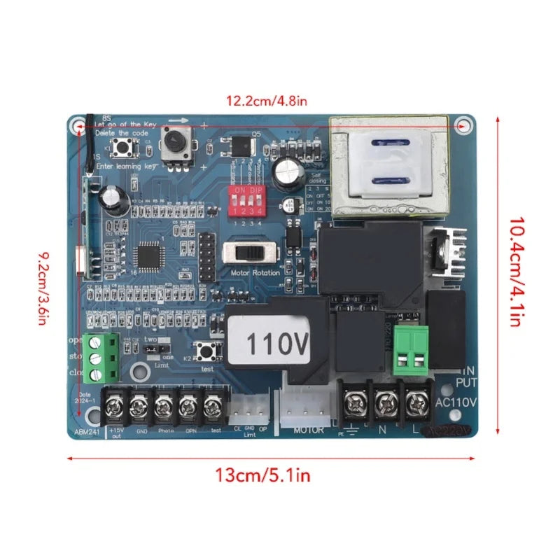 Remote control sliding door opening machine motherboard, universal electric door controller door circuit board