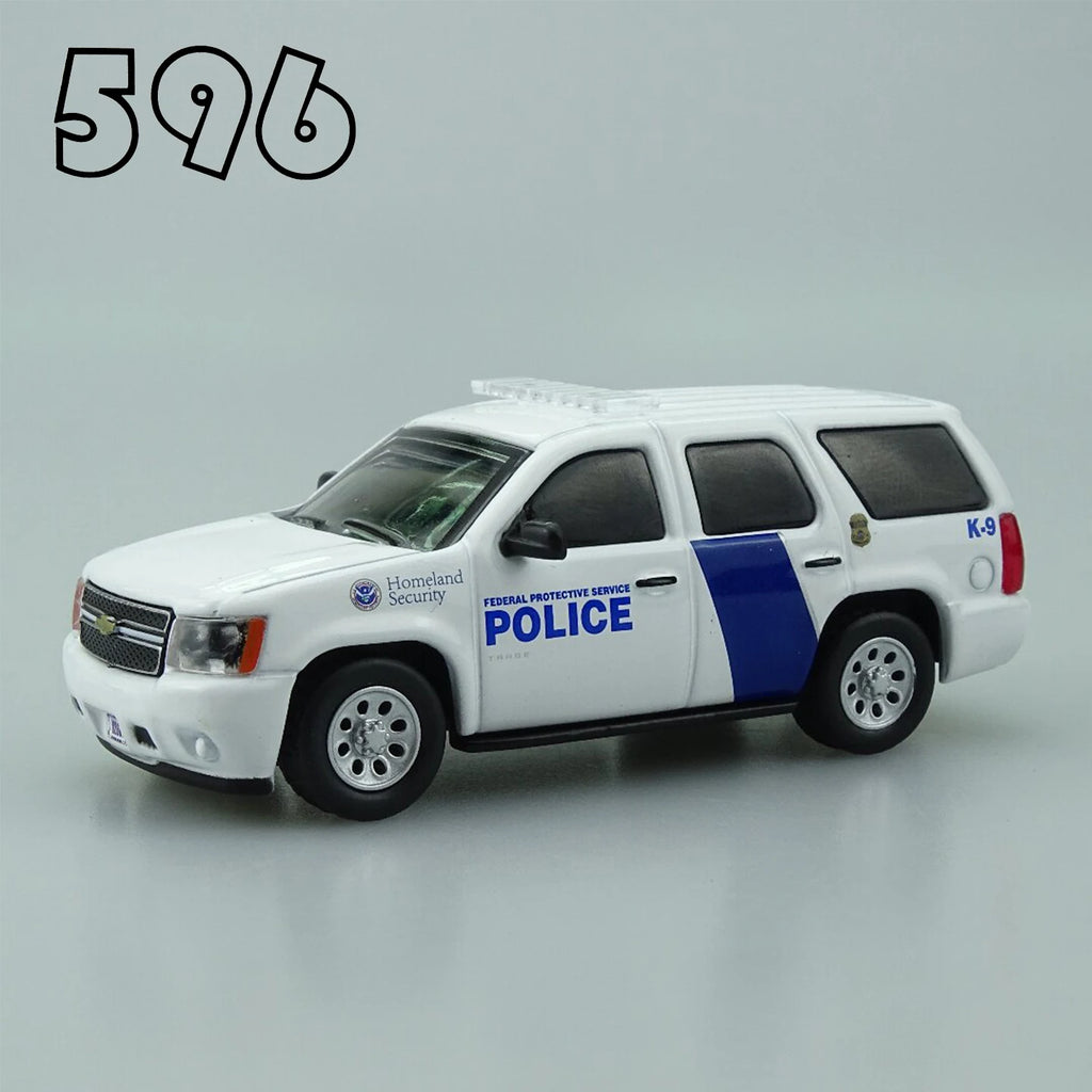 596 1/64 Chevrolet Sabon Federal Police Car of The Mexican Federation Car Alloy Motor Vehicle Diecast Metal Model Kids Toys Boys