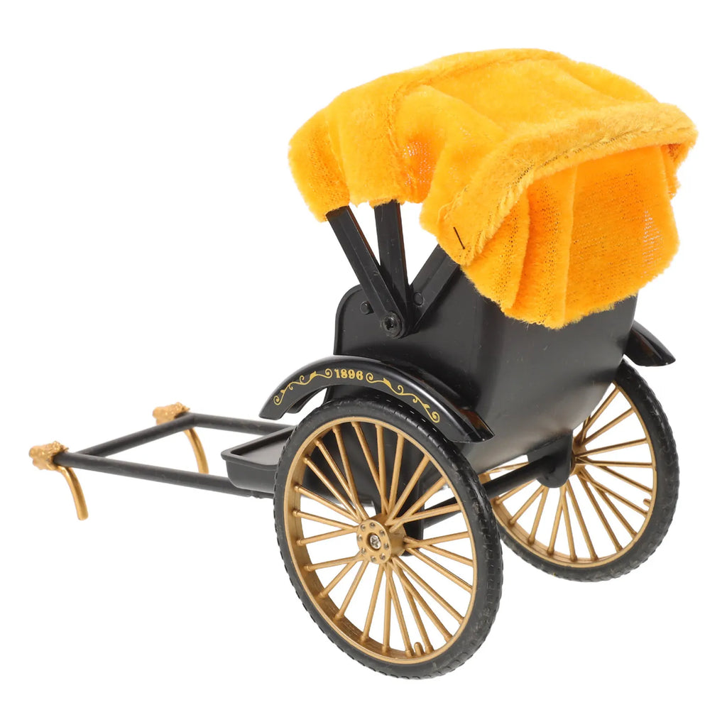 Handcrafted 1:20 Yellow Fine Detail Architecture Inspired Display for Living Room Study Area Classic Asian Transport