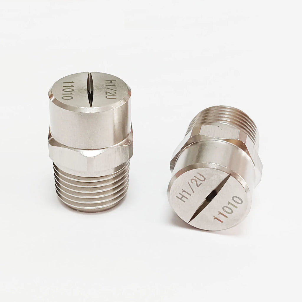 1/2" BSPT SS304 vee jet flat fan spray nozzle, Industrial / factory cleaning, dust removal nozzle