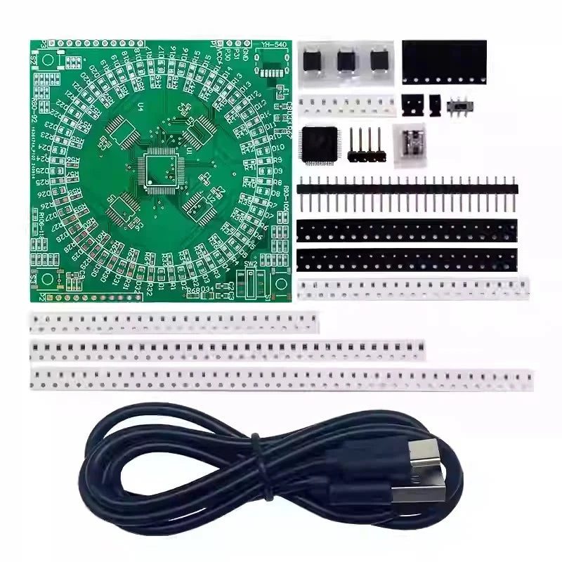DIY Patch Welding Practice Board Electronic Welding Kit 5V Welding Kit 16x16LED Display Practice Teaching Circuit Board
