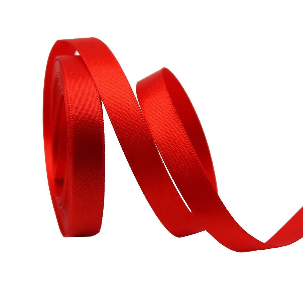 5 Yards Red Love Printed Ribbon Single-Sided Handmade Ribbon Heart Print Ribbon Polyester Gift Wrap Rope Valentine's Day