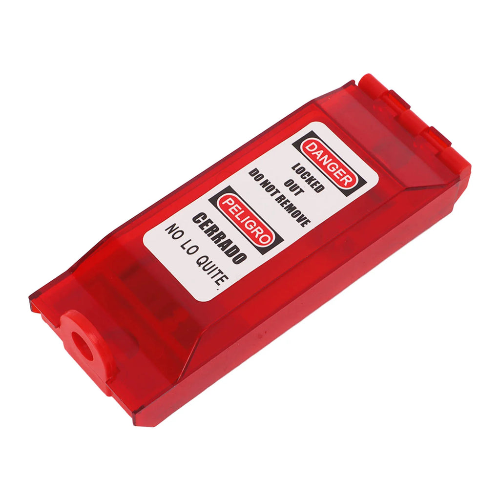 Sturdy PC Plastic Safety Lockout Padlock With Wall Cover Fit For Electrical Equipment Energy Lockout Tagout Operation