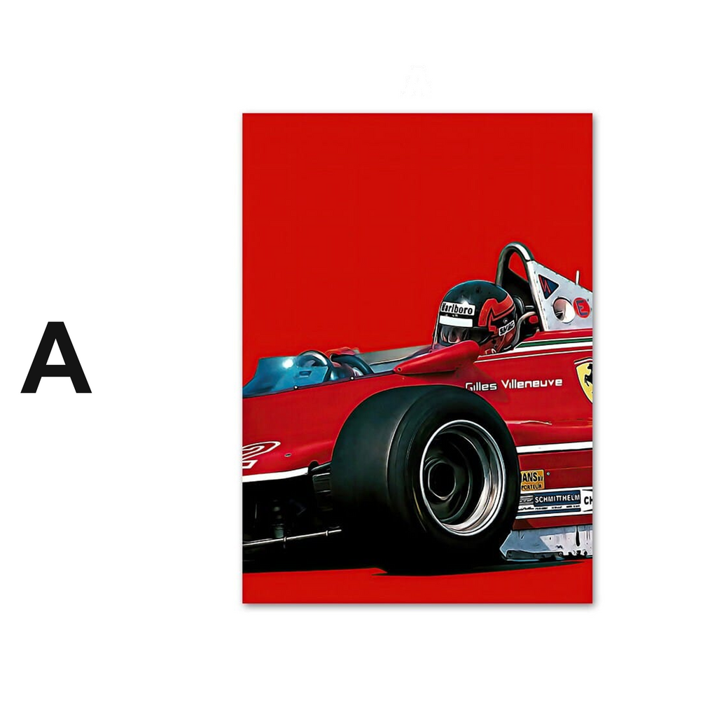 Poster Formel 1 Rennwagen Rennfahrer · Deko Print ohne Rahmen