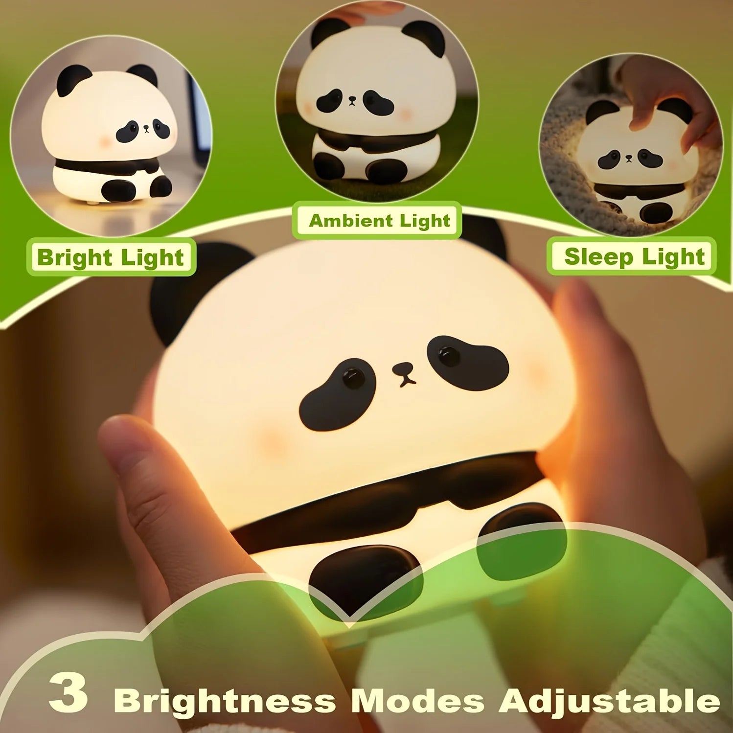 Panda-themed Christmas gifts,Timable night lights,Charging bedside lamps,Perfect as birthday gifts,New Year gifts,holiday gifts