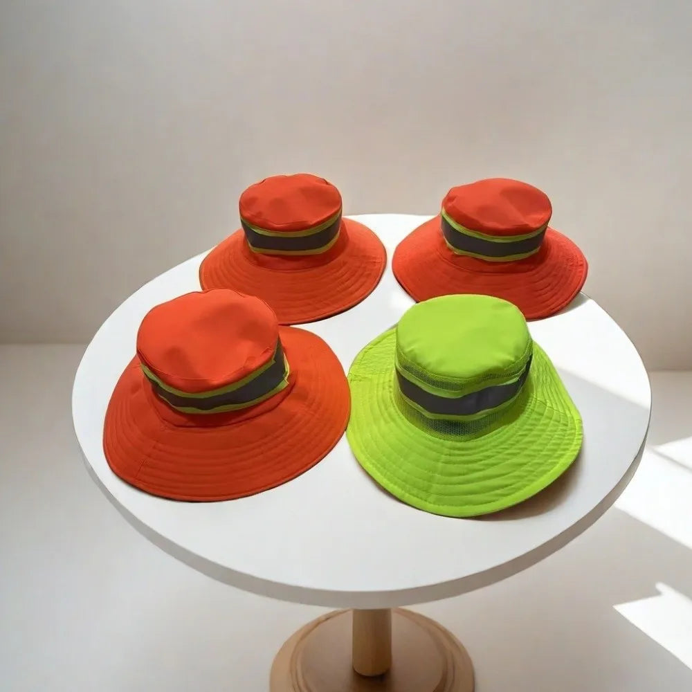 Adjustable Design Reflective Sun Hat UV Protection Sun Protection Anti-UV Bucket Hat Neck Shawl Large Brim