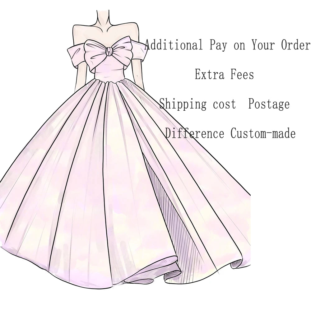 Additional Pay on Your Order & Extra Fees & Shipping cost / Postage & Difference Custom-made