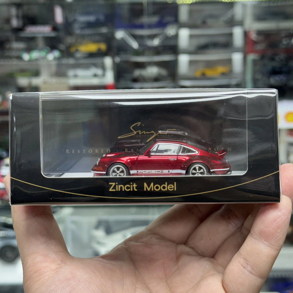 Zincit Model Diecast 1/64 Scale Porsche 964 Singer DLS Coupe Sports Car Model Alloy Porsche 911 Singer Car Model Display Piece