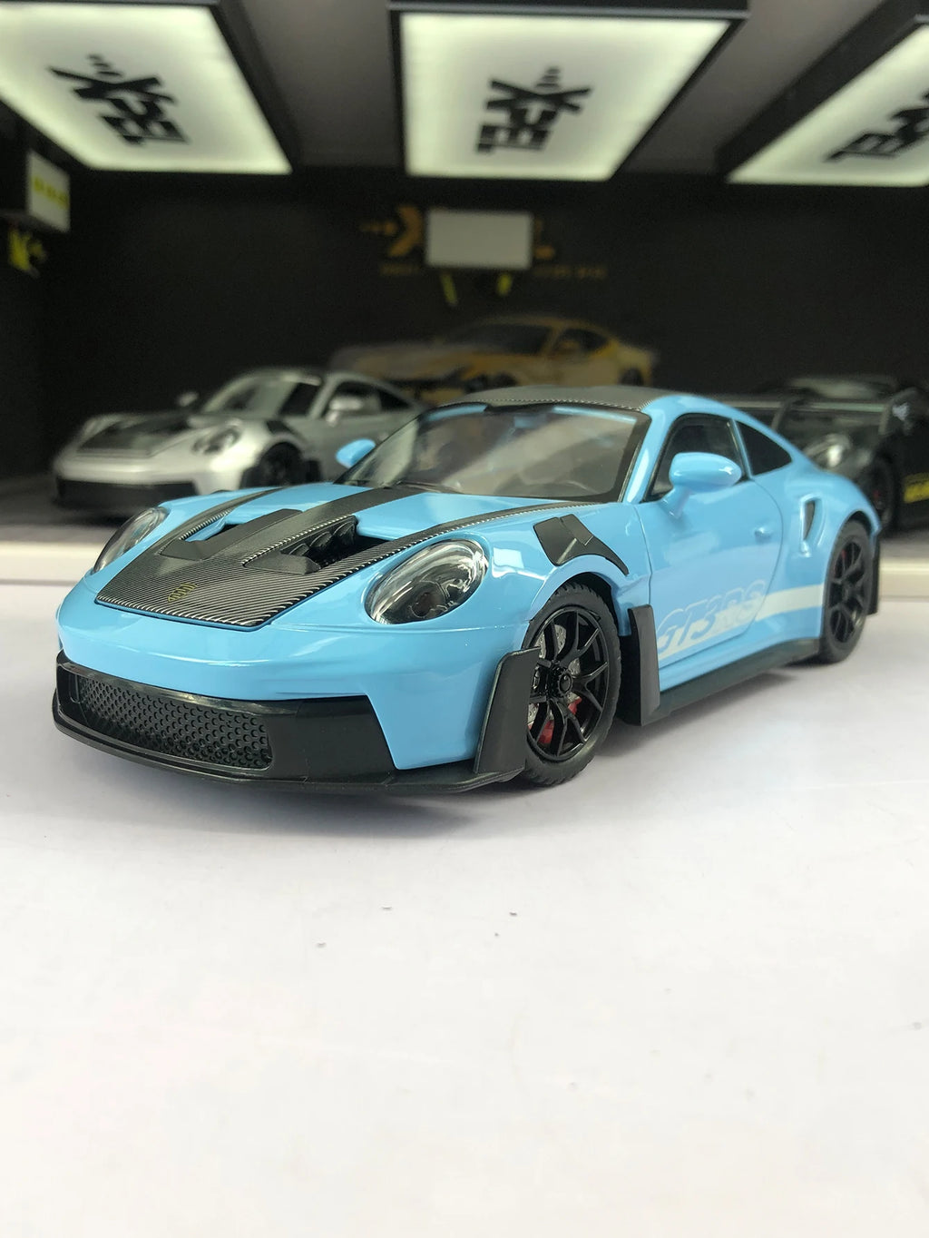 1:24 Simulation Zinc Alloy GT3 RS Model Car, Static Ornament, Metal Collectible Gift Car