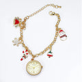 Ladies Watch Christmas Multi-element Pendant Design Quartz Watch Exquisite Niche Bracelet Ladies Holiday Gift