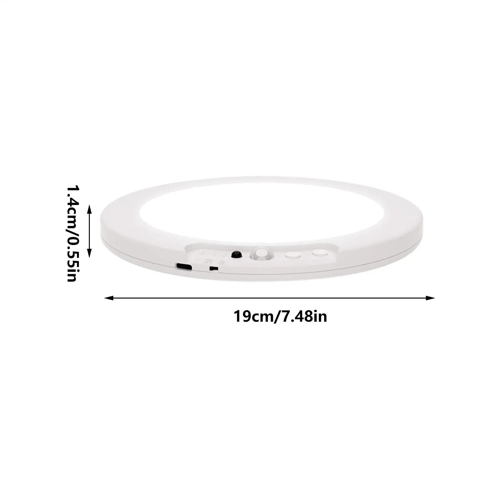 Motion Sensor Closet Light Magnetic Motion Sensor 3-Color Battery Operated Ceiling Light With Remote For Home Pantry Shower