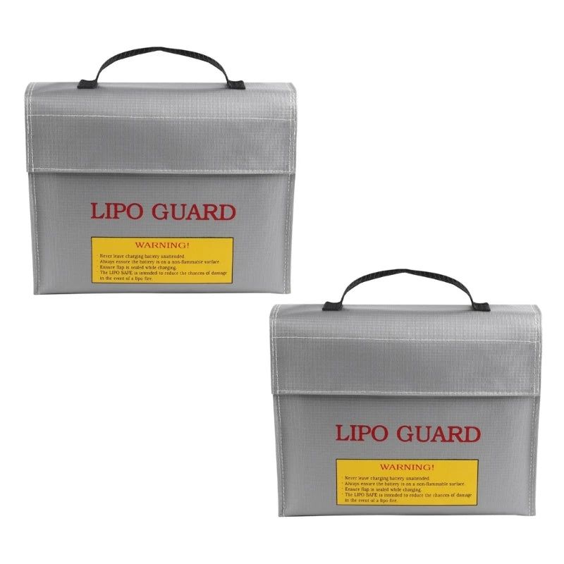 U75B High Capacity Water Resistant Batteries Storage Case Flame Retardant Batteries Charging Bag for Electronics Defense Use