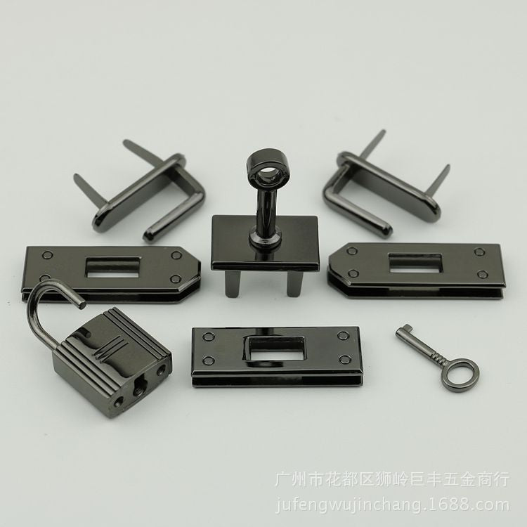 Kelly bag hardware accessories padlock light gold silver white gun black ancient sweep color bag 7 piece Lock