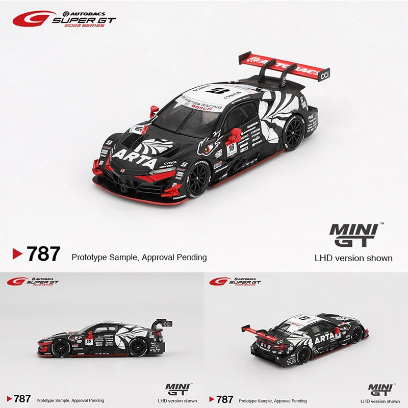 MINIGT 1:64 Nissan Z GT500 Honda NSX GTR SuperGT Series Diecast Diorama Model Collection Miniature Toys 786 787 992 861 857