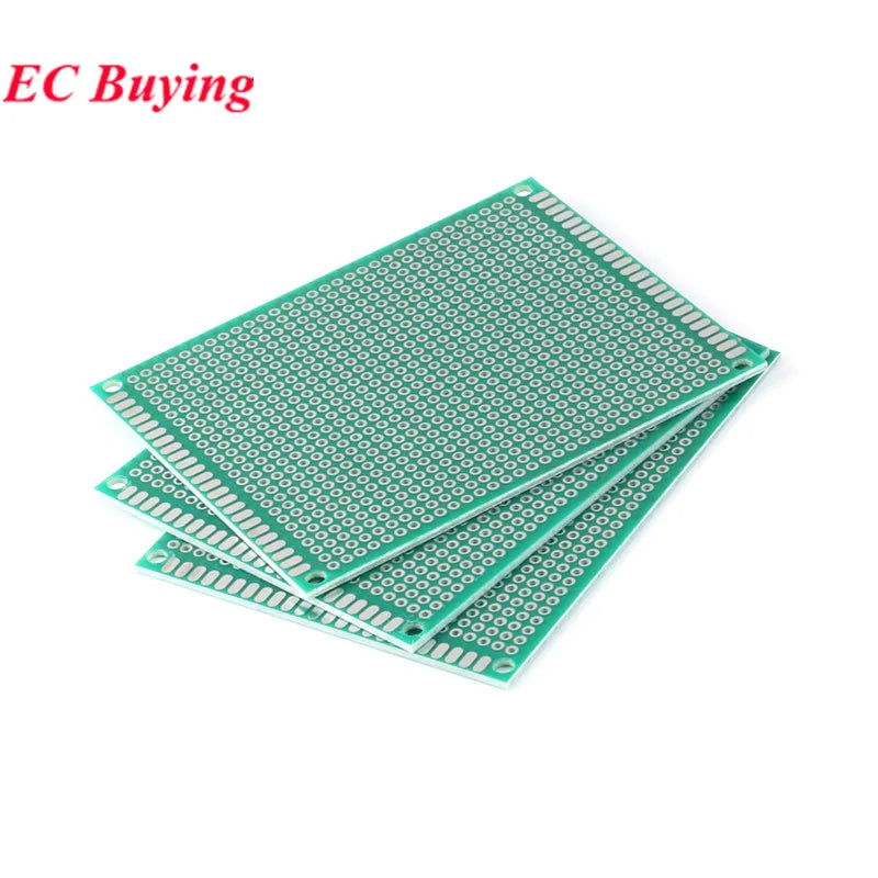 5pcs/1pc 7x9 7*9 Single Side Prototype PCB DIY Universal Printed Circuit Glass Fiber Universal Board Green Oil Epoxy Protoboard