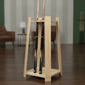 Billiard Cue Rack Solid Hardwood Pool Stick Holder Floor Stand Pool Cue Holder Stable Furniture Long-Lasting for Game Room
