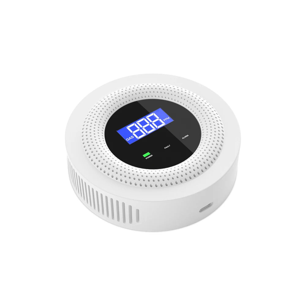 Tuya Wifi Gases Leakage Sensor Combustible Gas Detection Device Natural Gas/Methane/Biogas Alarm APP Remote Control Gas Detector