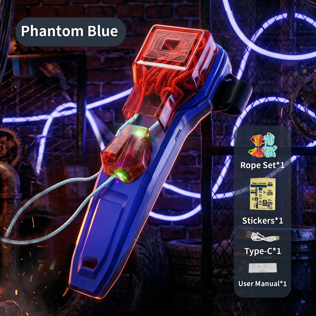 Spider Silk Rope Launcher Auto Retractable Wrist Toy Creative Cosplay Battle Game Luminous Loop Shooting Gift