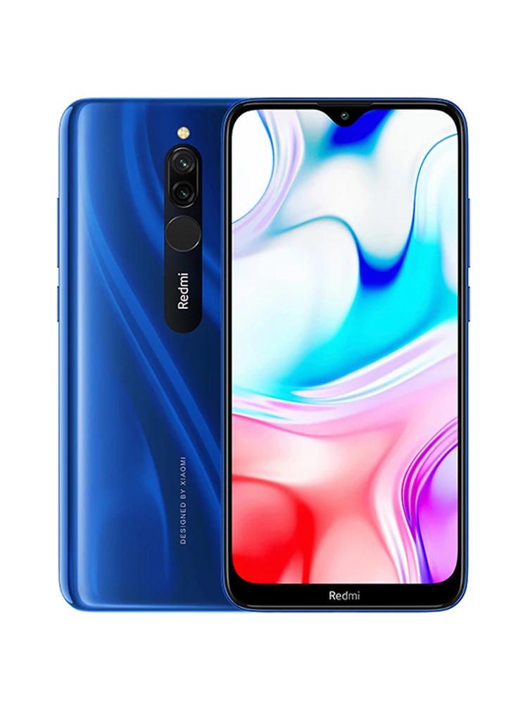 Xiaomi Redmi 8 Smartphone Dual SIM 64GB Large Memory 6.22-inch Screen Snapdragon 439 Octa-Core 4G LTE Used Global Firmware
