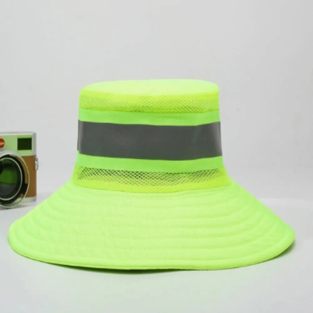 Adjustable Design Reflective Sun Hat Large Brim Sun Protection Anti-UV Bucket Hat Neck Shawl UV Protection